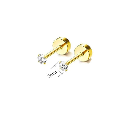 2mm Diamond Dust Bloom Studs