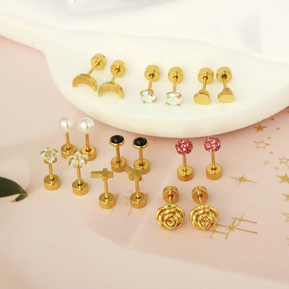 Ballet Pearl Elegant Bloom Studs